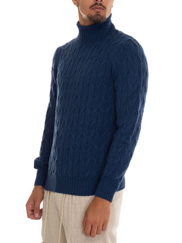 Pullover collo alto Azzurro Gran Sasso Uomo