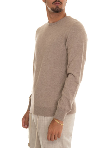 Pullover girocollo Beige Gran Sasso Uomo