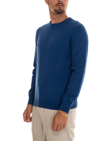 Pullover girocollo Azzurro Gran Sasso Uomo