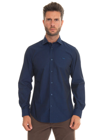 Camicia casual Blu Harmont & Blaine Uomo