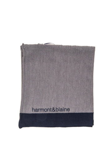Sciarpa double-face Blu-grigio Harmont & Blaine Uomo