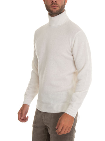 Pullover collo alto Panna Hindustrie Uomo