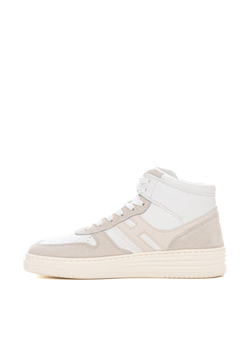 Sneakers alta Rebel basket Bianco Hogan Donna