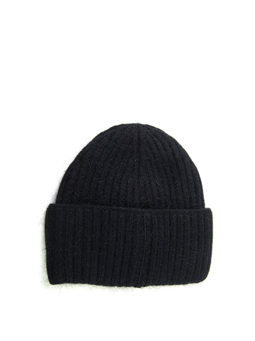 Black ribbed hat Liu Jo Woman