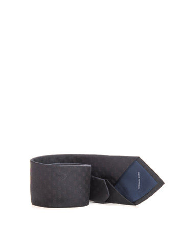 Cravatta in seta Nero Michael Kors Uomo