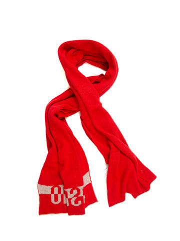 Scarf Red Moschino Woman
