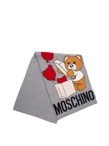 Sciarpa Grigio Moschino Donna