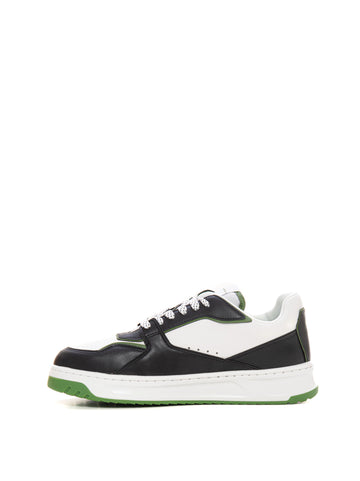 Sneakers in pelle Bianco-verde Piquadro Uomo