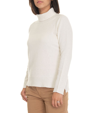 Cream Quality First Donna wool sweater