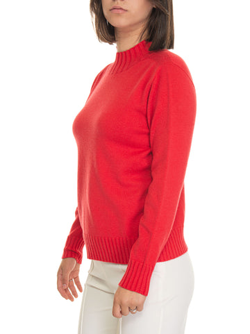 Red Quality First Women's wool sweater