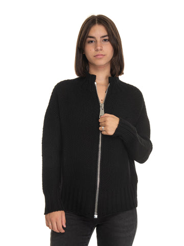 Cardigan corto Nero Quality First Donna