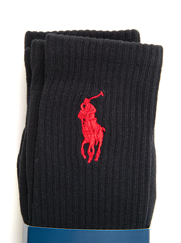 Set 3 Calzini Nero Ralph Lauren Uomo