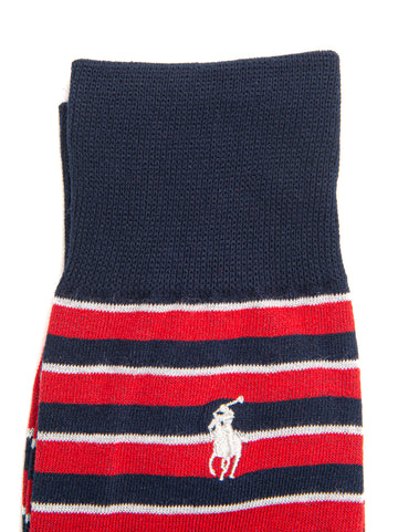 Set 2 Calzini Blu-bordeau Ralph Lauren Uomo