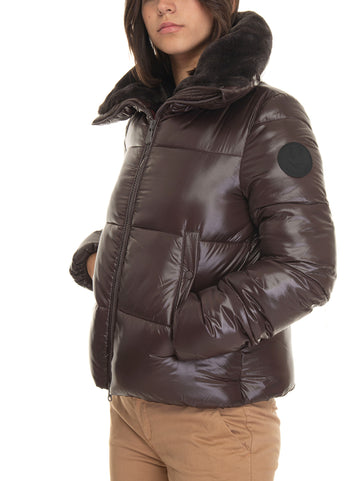 Moma short jacket Dark brown Save the Duck Woman