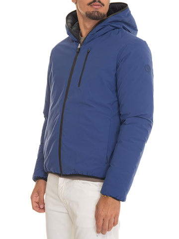 EZRA Blue Save the Duck Men's Hooded Jacket