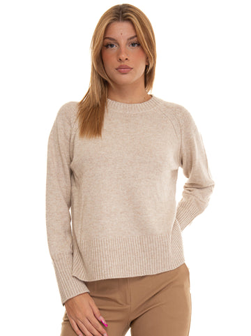 Maglia girocollo PERINO Beige Suncoo Donna