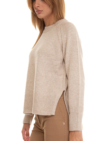 Maglia girocollo PERINO Beige Suncoo Donna