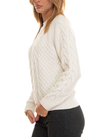 Maglia girocollo POMEROY Bianco Suncoo Donna
