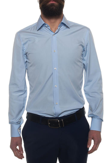 Camicia classica da uomo Jenno Celeste BOSS Uomo
