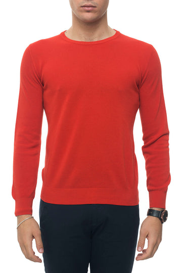 Coral crew-neck pullover Andrea Fenzi Man