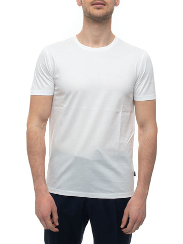 T-shirt girocollo mezza manica Bianco BOSS Uomo