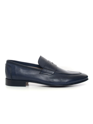 Mocassino in pelle Blu Jerold Wilton Uomo