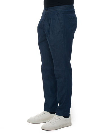 Pantalaccio Filangieri Denim scuro Luigi Borrelli Uomo