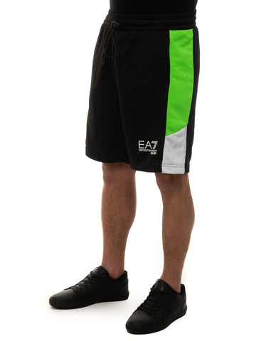 Bermuda lungo Nero-verde EA7 Uomo