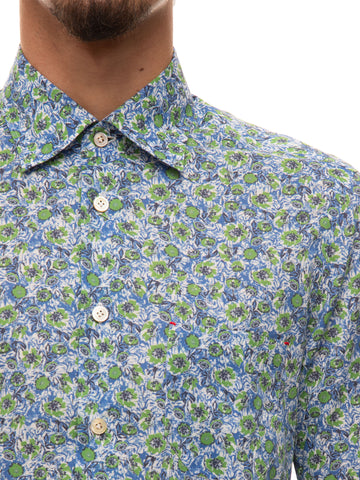 Camicia casual Azzurro-verde Kiton Uomo