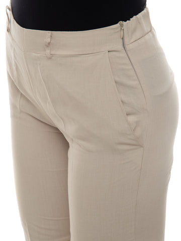 Pantalone classico Sabbia Maria Bellentani Donna