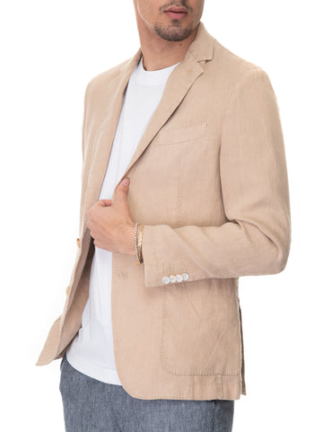 Giacca sfoderata decostruita Beige BOSS Uomo