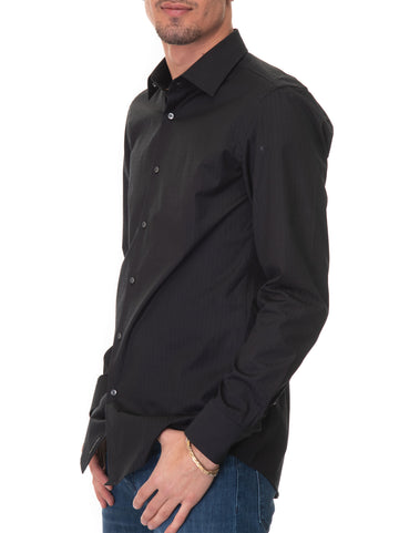 Camicia casual Nero BOSS Uomo