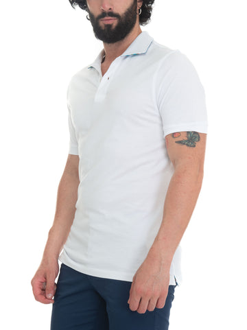 Polo mezza manica Bianco Gallo Uomo
