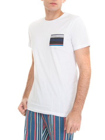 T-shirt girocollo Bianco Gallo Uomo