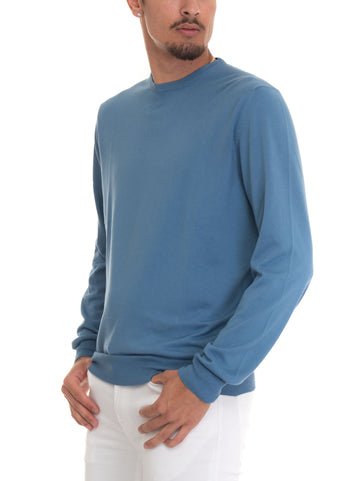 Light blue Gran Sasso Man crew neck pullover