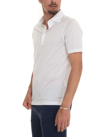 Short sleeve polo shirt White Gran Sasso Man