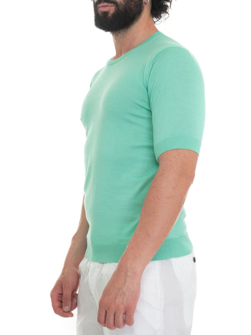 T-shirt in maglina Verde acqua Hindustrie Uomo