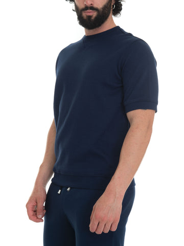 Felpa girocollo Blu Hindustrie Uomo