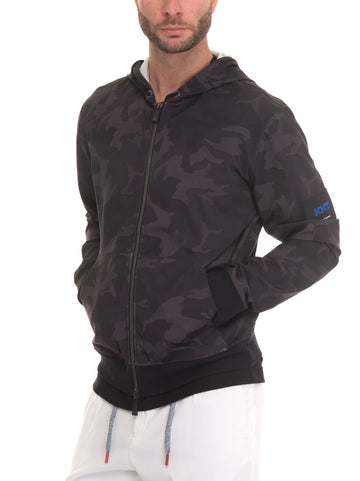 Giubbino con cappuccio Nero Kiton Uomo