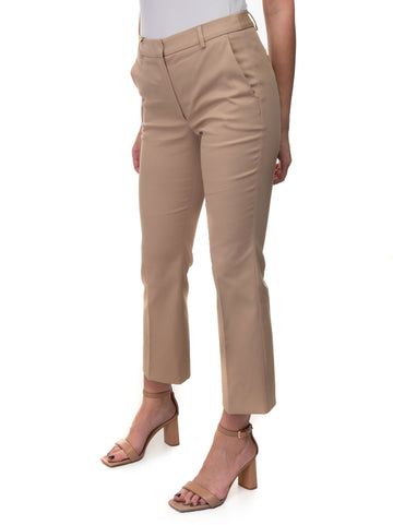 Pantalone in cotone Zeda Beige Weekend Max Mara Donna