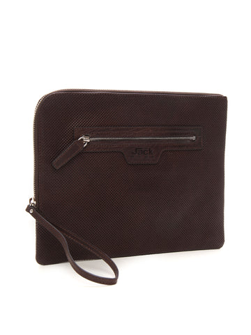 SAMSARA Brown leather pouch The Jack Leathers Man