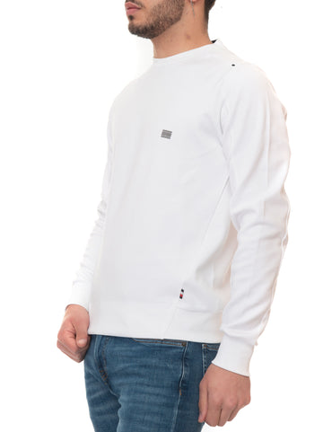 Felpa girocollo Bianco Tommy Hilfiger Uomo