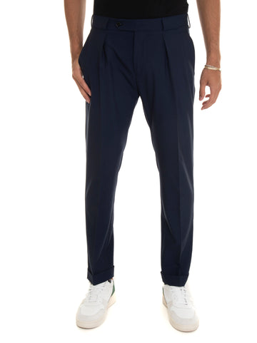 Pantalone modello chino Blu Berwich Uomo