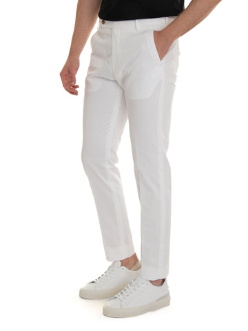 Pantalone modello chino MORELLO Bianco Berwich Uomo