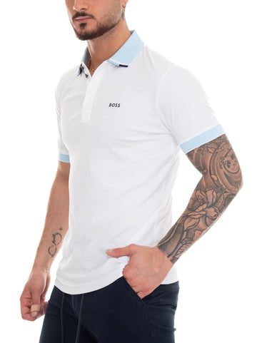 Polo manica corta  PADDY1 Bianco BOSS Uomo