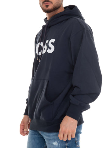 Hooded sweatshirt SULLIVAN08 Blue by BOSS Man