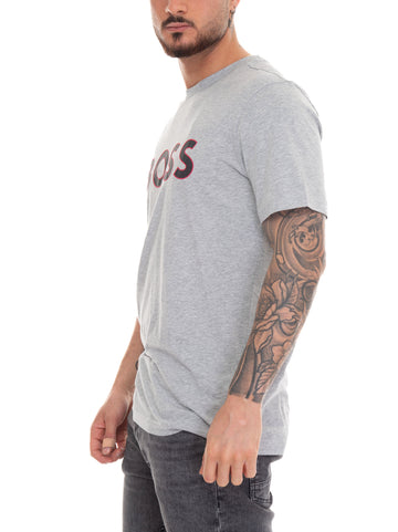 T-shirt girocollo TEE1 Grigio BOSS Uomo