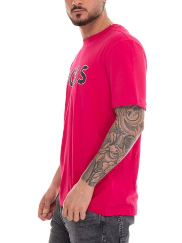 T-shirt girocollo TEE1 Fucsia BOSS Uomo