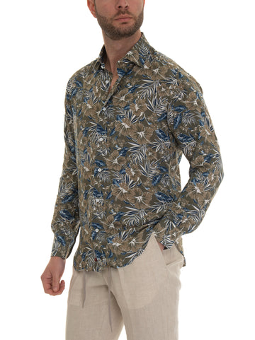 Camicia casual Verde Carrel Uomo