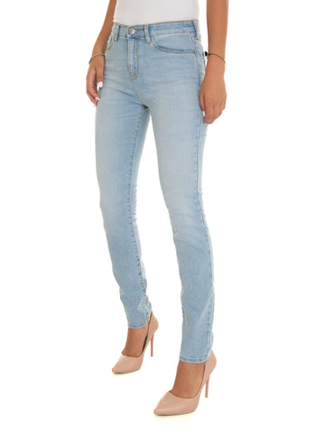 Jeans 5 tasche Denim chiaro Emporio Armani Donna